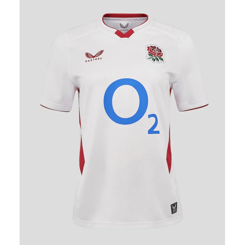 2025 Castore England Womens Home Rugby Shirt | The Rugby Shop
