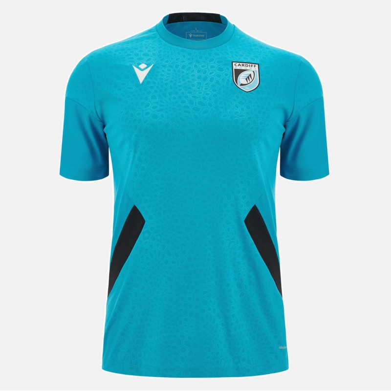 Cardiff Rugby 2023/24 aqua training T-shirt | The Rugby Shirt