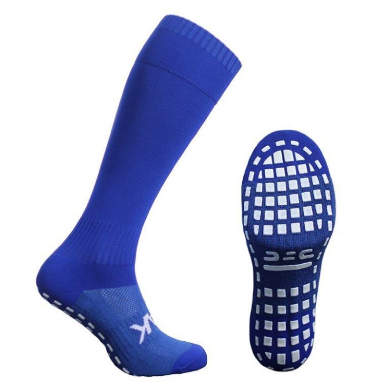 ATAK SHOX Full Length Grip Socks Royal Blue