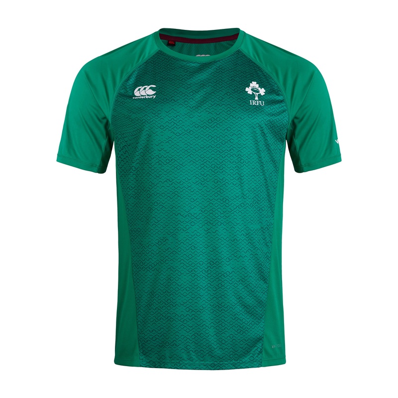 Canterbury Ireland Rugby Eco 21/22 Poly T-Shirt Green | The Rugby Shop