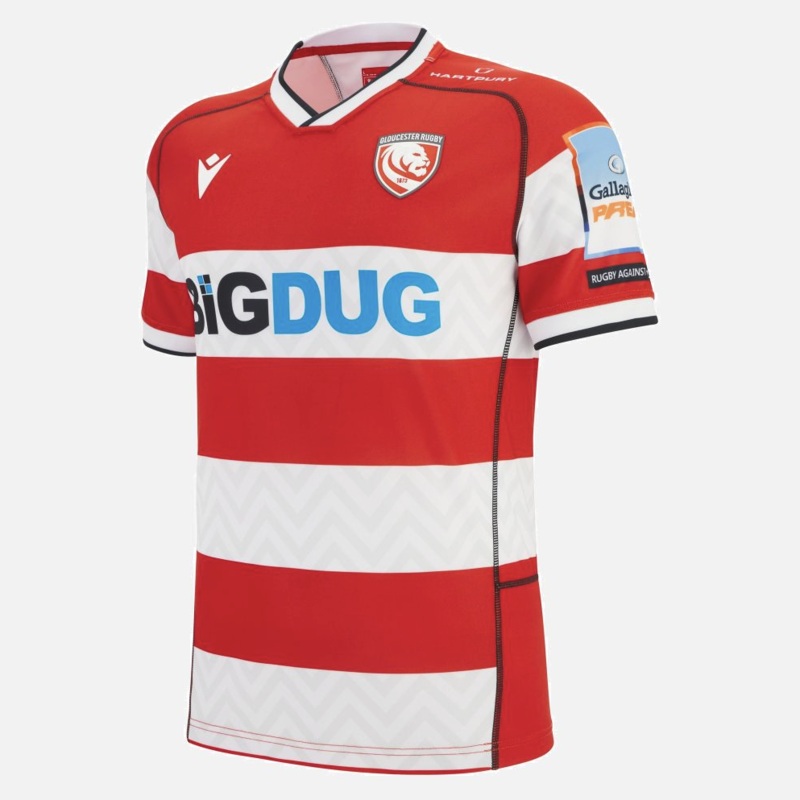 Gloucester Rugby 2025/26 home replica shirt | The Rugby Shop