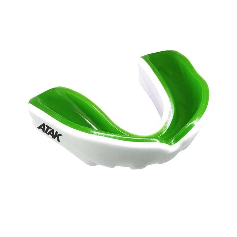ATAK Fortis Gel Mouthguard Green/White | The Rugby Shop
