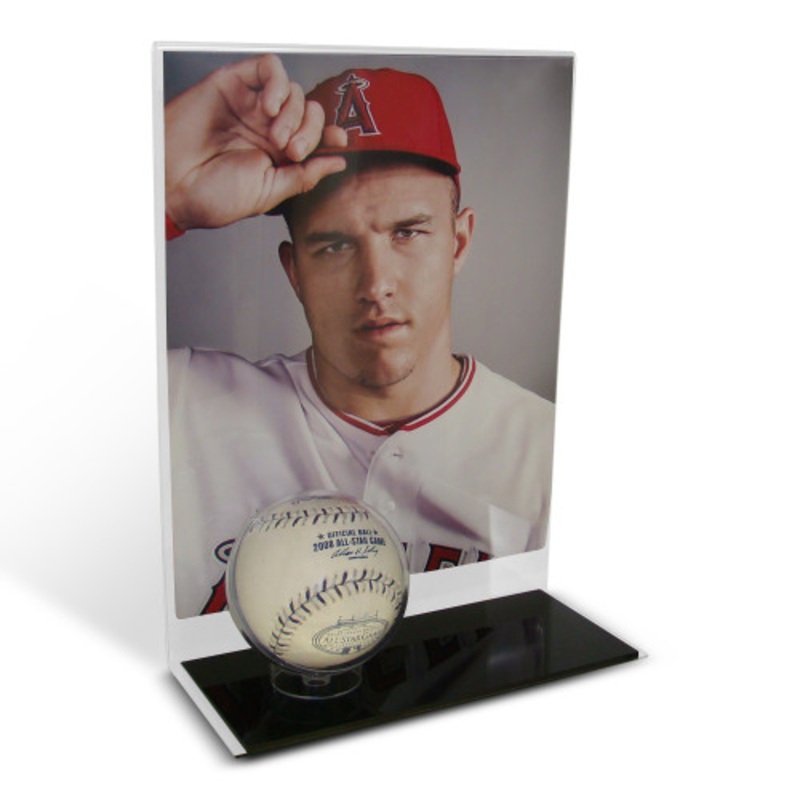 8 x 10 Vertical Photo and Baseball Display