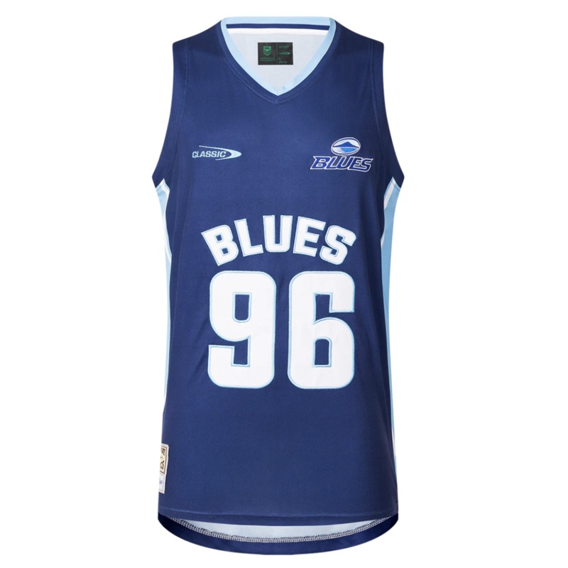 Auckland Blues 2025 Mens basketball Singlet | The Rugby Shop