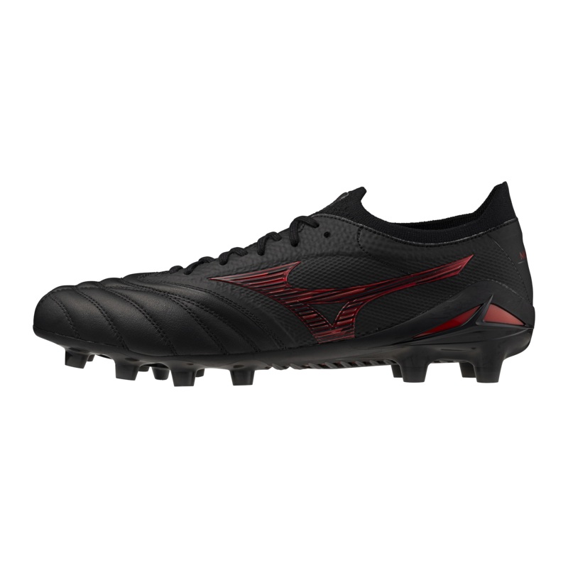 Mizuno Morelia Neo IV Beta Elite MIJ – Black/Red | The Rugby Shop
