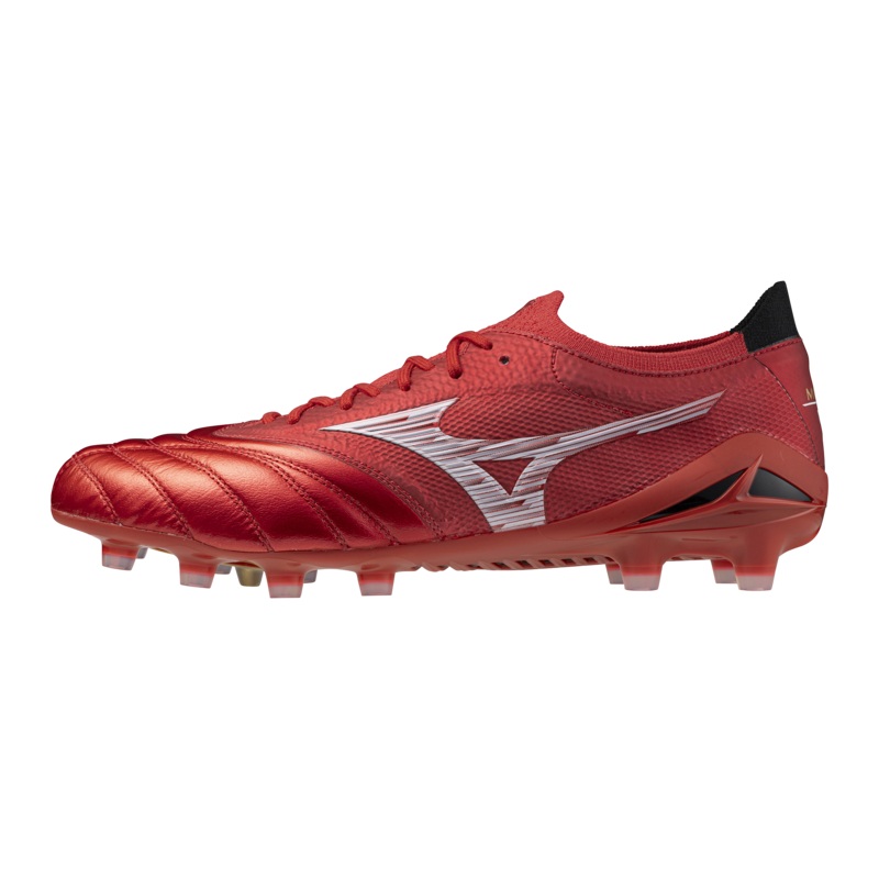 Mizuno Morelia Neo IV Beta Elite MIJ FG – Ruby Red | The Rugby Shop