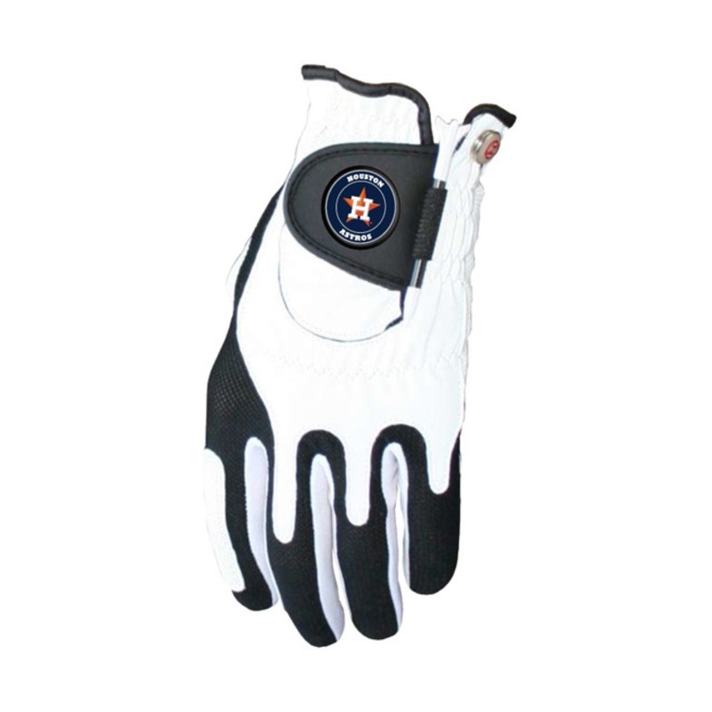 Zero Friction MLB Houston Astros White Golf Glove, Left Hand
