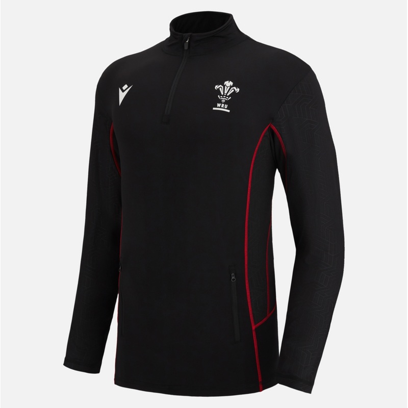 Welsh Rugby 2022/23 1/4 zip softshell sweatshirt | The Rugby Shop