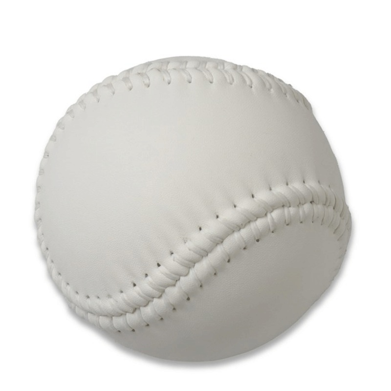 12 Inch Softball Ball – Chrome Leather White