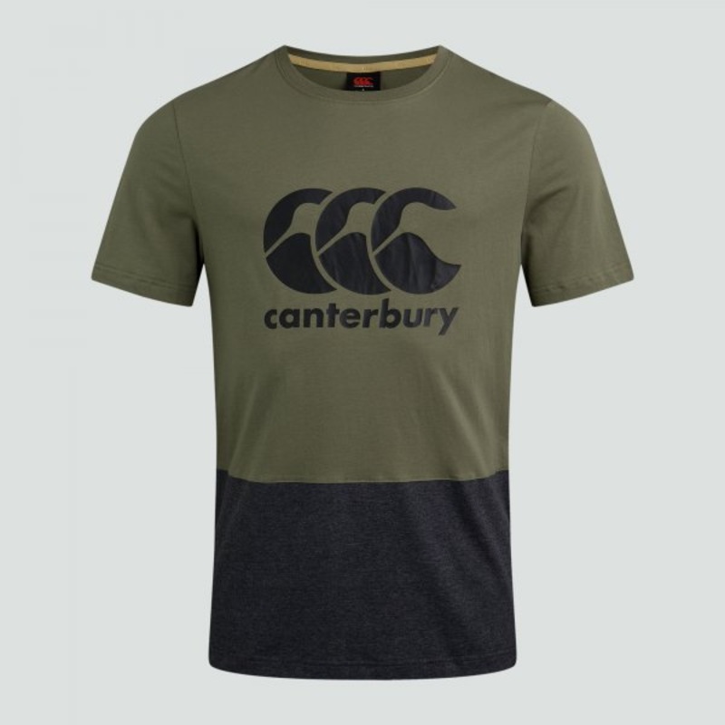 Canterbury Men’s Block T-shirt – Lichen Green | The Rugby Shop