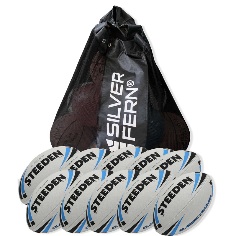 10 X Steeden CLASSIC TRAINER League Balls Size Mini + FREE MESH BALL CARRY BAG