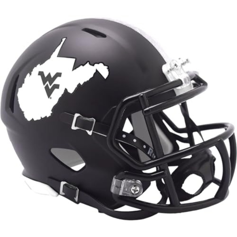 West Virginia Mountaineers Coal Rush Revolution SPEED Mini Football Helmet