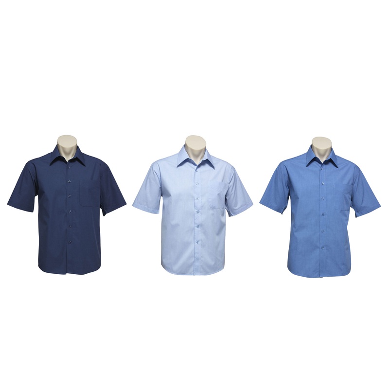 SH817 Micro Check Men’s Short Sleeve Shirt