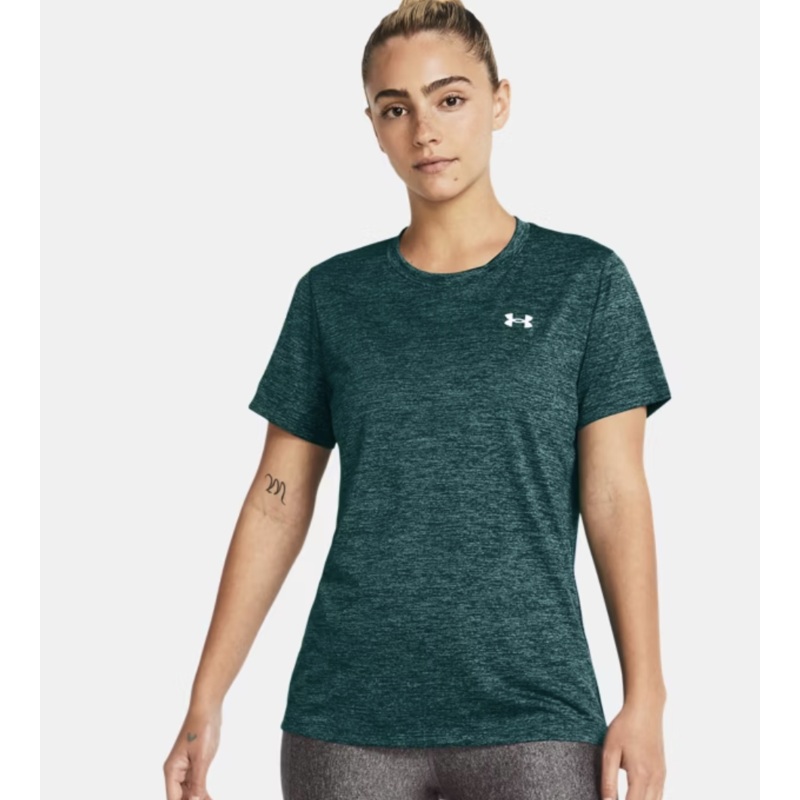 UA Tech Twist Short Sleeve Tee  Hydro Teal (Womens)