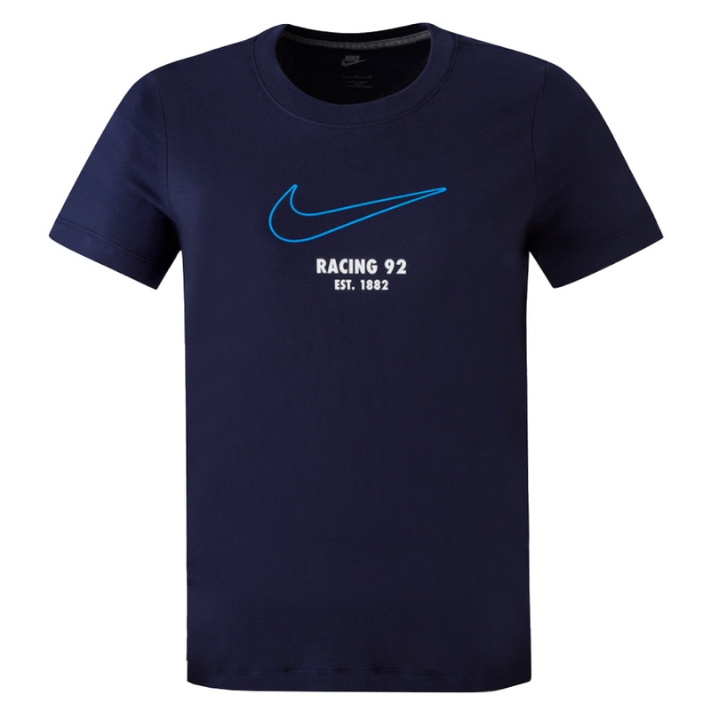 Racing 92 23/24 Cotton T-shirt – Navy | The Rugby Shop