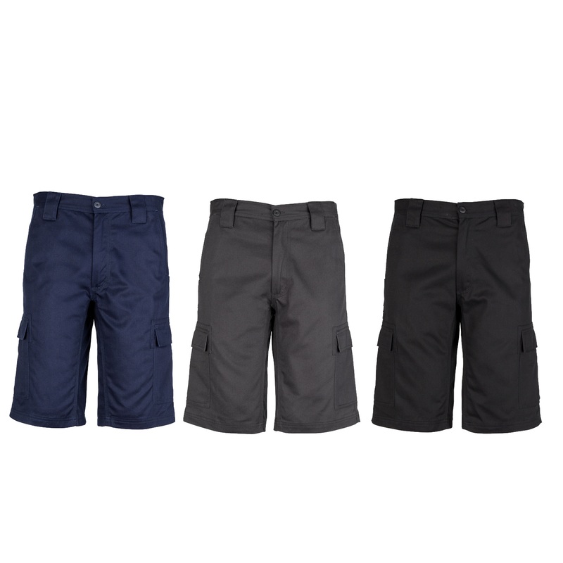 ZW012 Mens Syzmik Drill Cargo Work Shorts