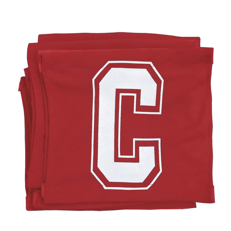 6 A-Side Velcro Netball Bib Set – Red/White
