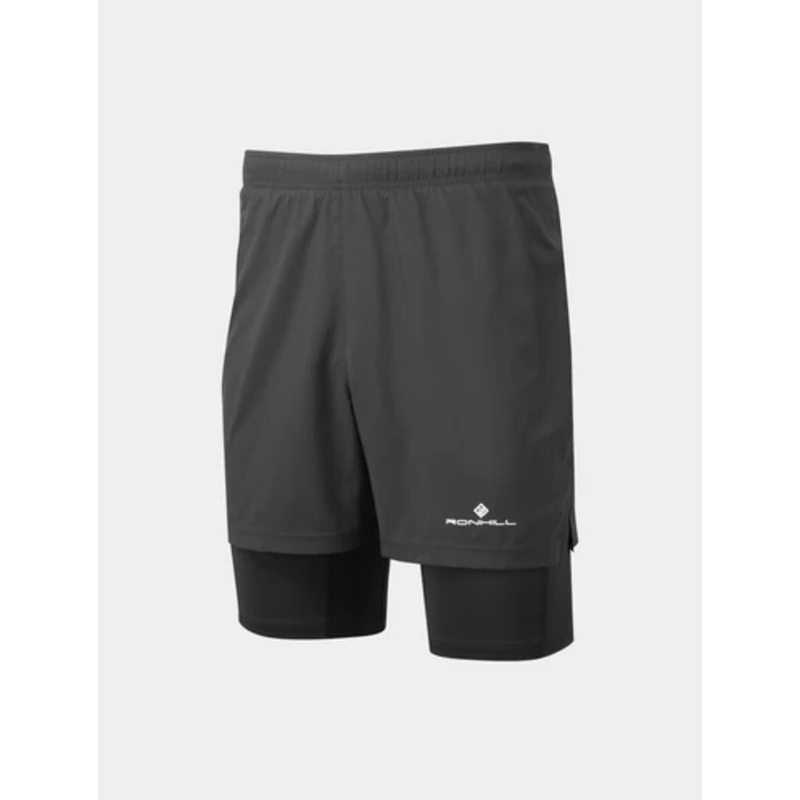 RONHILL Core Two-in-one Twin Short Black (Mens)
