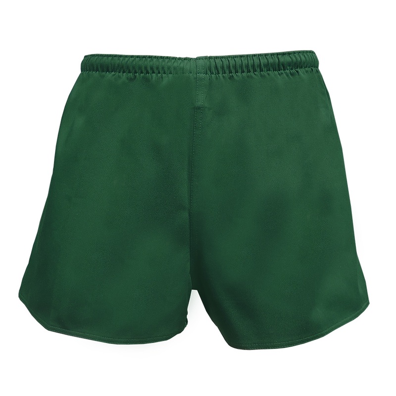Boys/Mens 100% Cotton Union Rugby Shorts-Forest