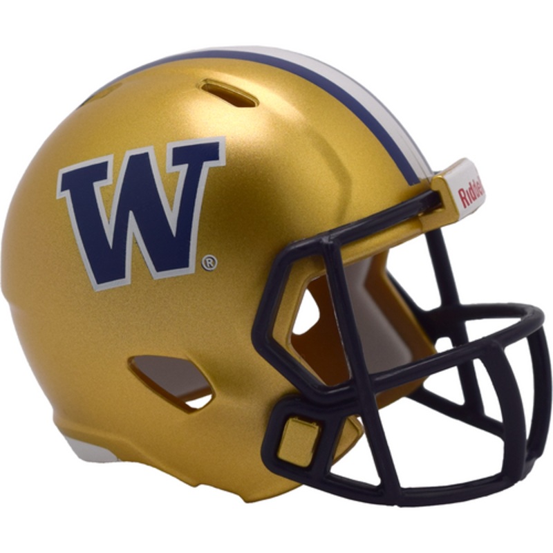 Washington Huskies NCAA Revolution Mini Pocket Pro Size Football Helmet