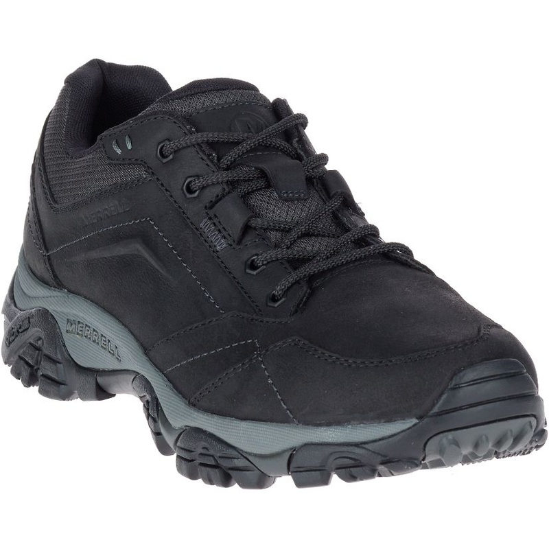 Merrell Moab Adventure Lace WP Nubuck Leather Walking Hiking Shoe Black (Mens)
