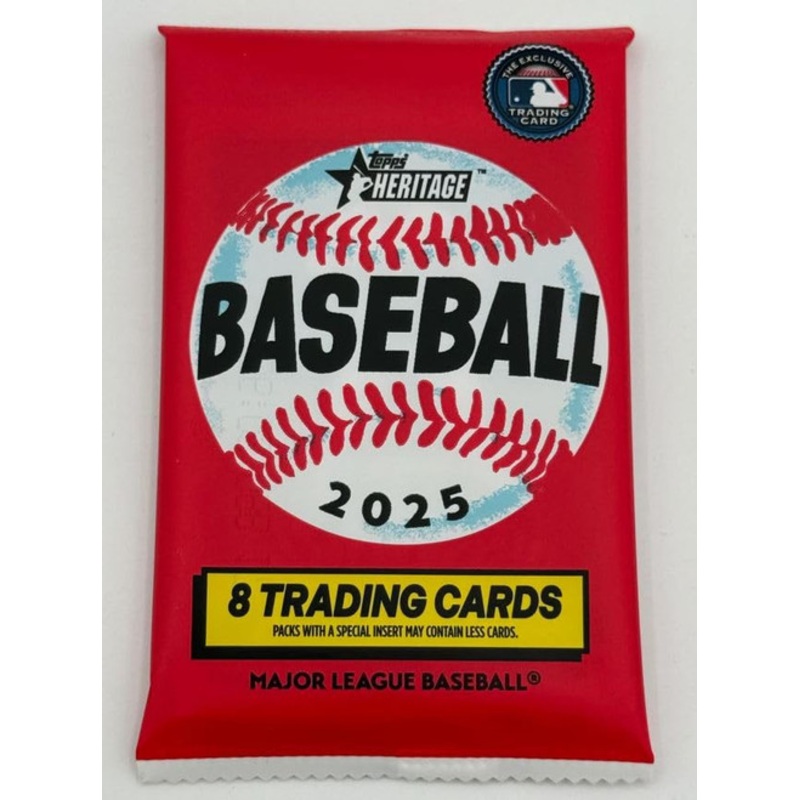 2025 Topps Heritage Baseball Hobby Pack (8 Cards)