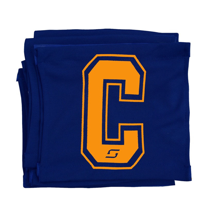 7-A-Side Stadium Velcro Netball Bibs – Royal/Gold