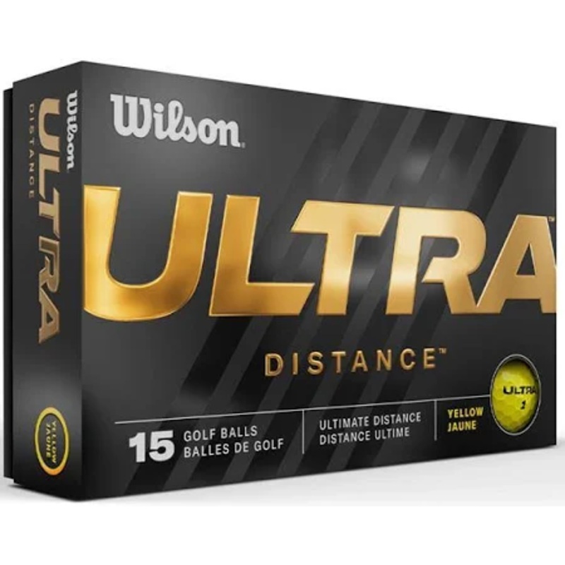 Wilson Ultra Distance Golf Ball Yellow (15 pack)