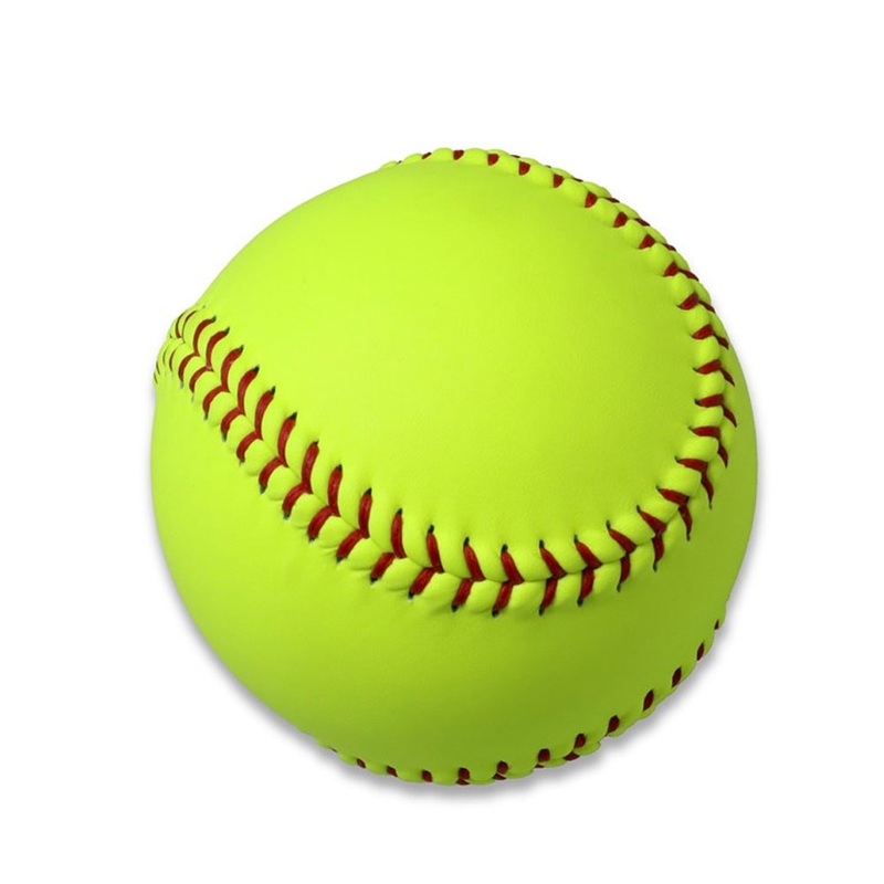 12 Inch Softball Ball – Chrome Leather Yellow