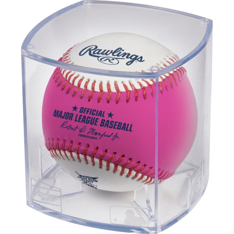 2022 MLB All-Star Game Rawlings Official Pink Home Run Derby Moneyball Baseball In Cube – Los Angeles