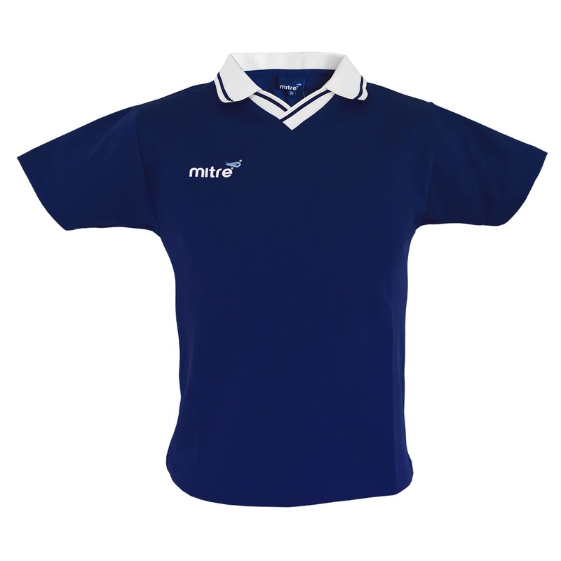 Boys/Mens Mitre Genoa Football Jersey -Royal/White
