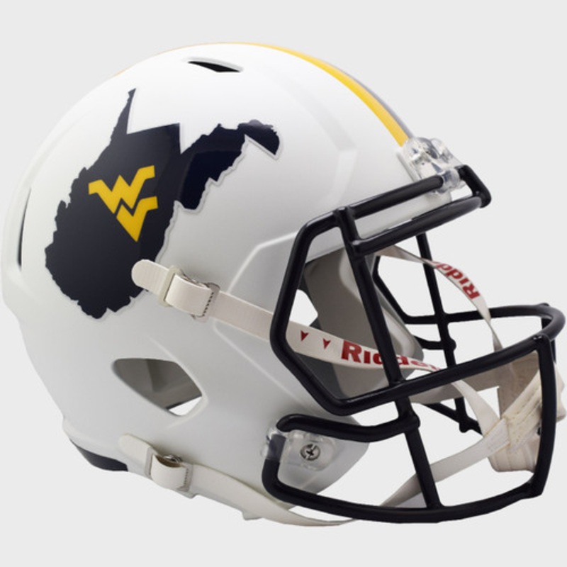 West Virginia Mountaineers Country Roads Full Size Replica Speed Football Helmet