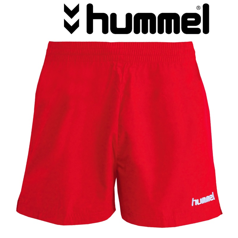 Mens Hummel Training Shorts – Red