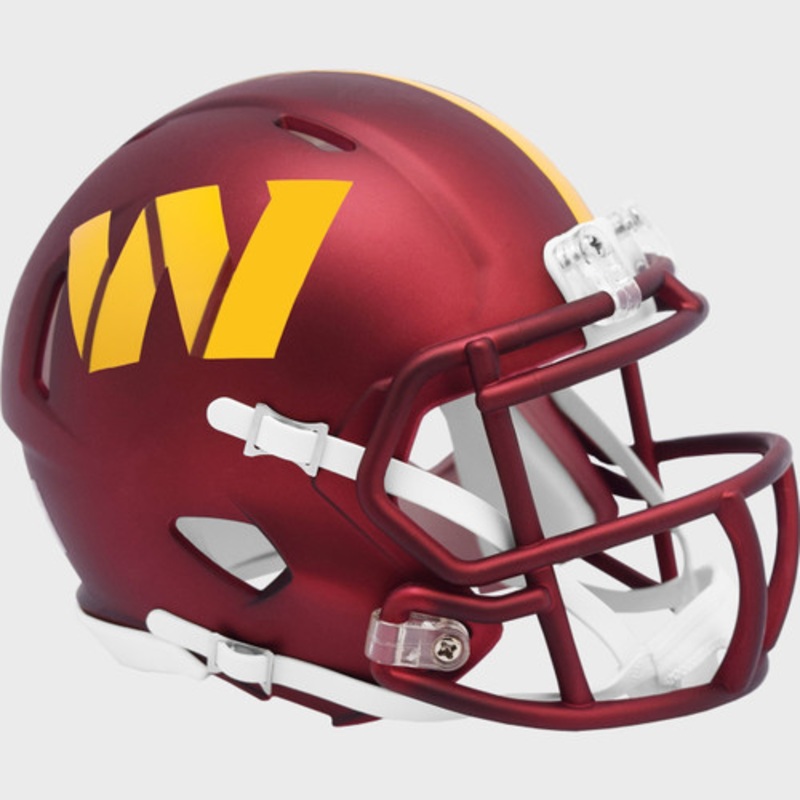 Washington Commanders Anodized Maroon NFL Revolution SPEED Mini Football Helmet
