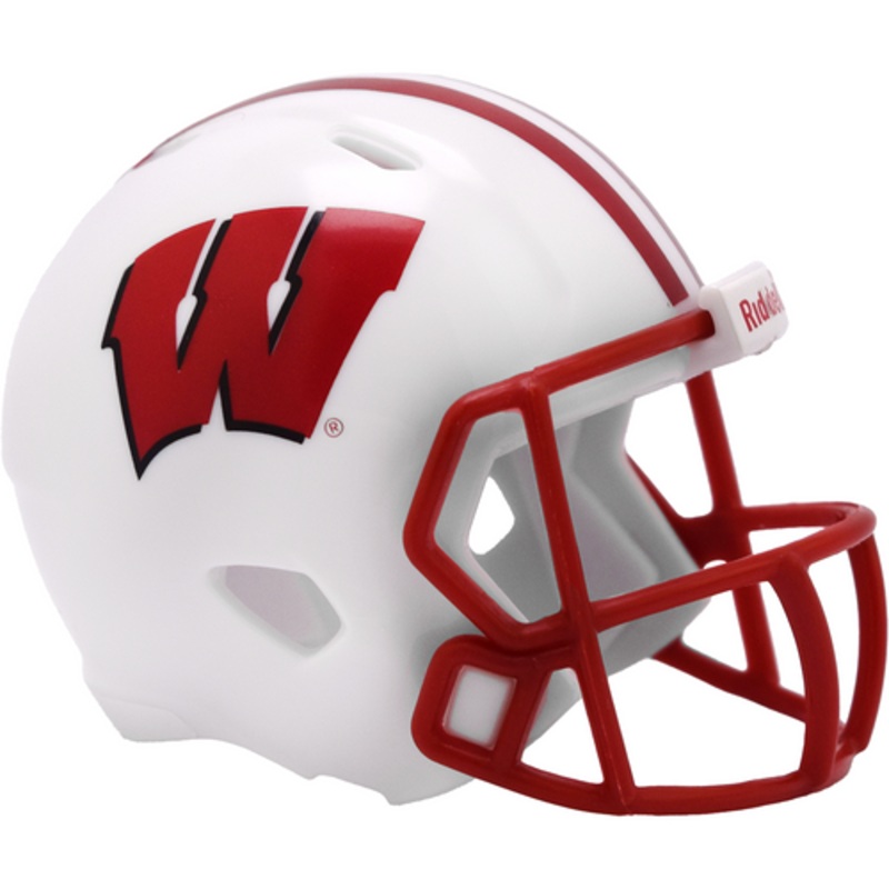 Wisconsin Badgers NCAA Revolution Mini Pocket Pro Size Football Helmet