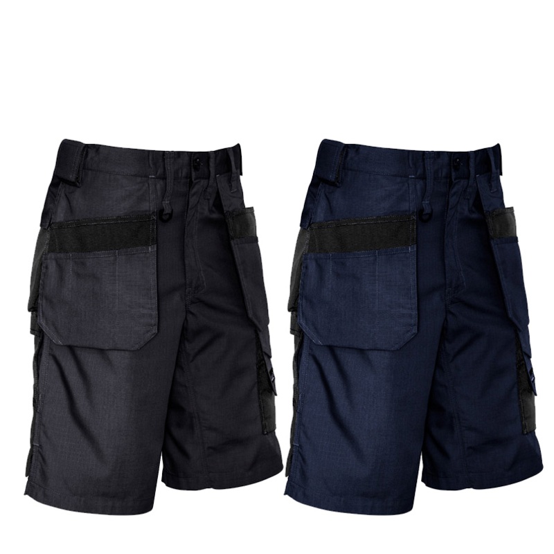 ZS510 Mens Syzmik Ultralite Multi-Pocket Work Shorts – Navy, Charcoal