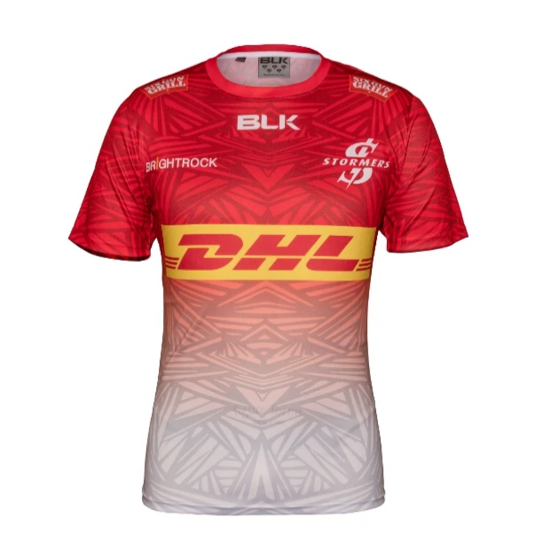 DHL Stormers 2021 Training T-shirt – Glacier/Red | The Rugby Shop