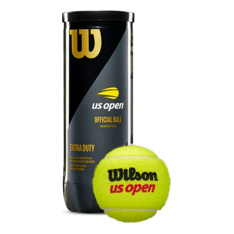Wilson US Open 3 Pack Tennis Ball (Tub of 3 or Carton of 243)
