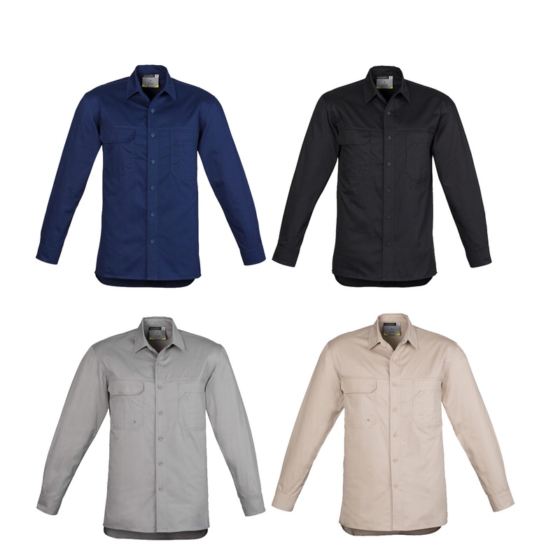 ZW121 Syzmik Mens Lightweight Tradie Shirt – Long Sleeve