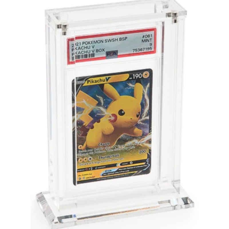 1-Graded Card Slab Heavy Duty Acrylic Vertical Holder for Graded Cards