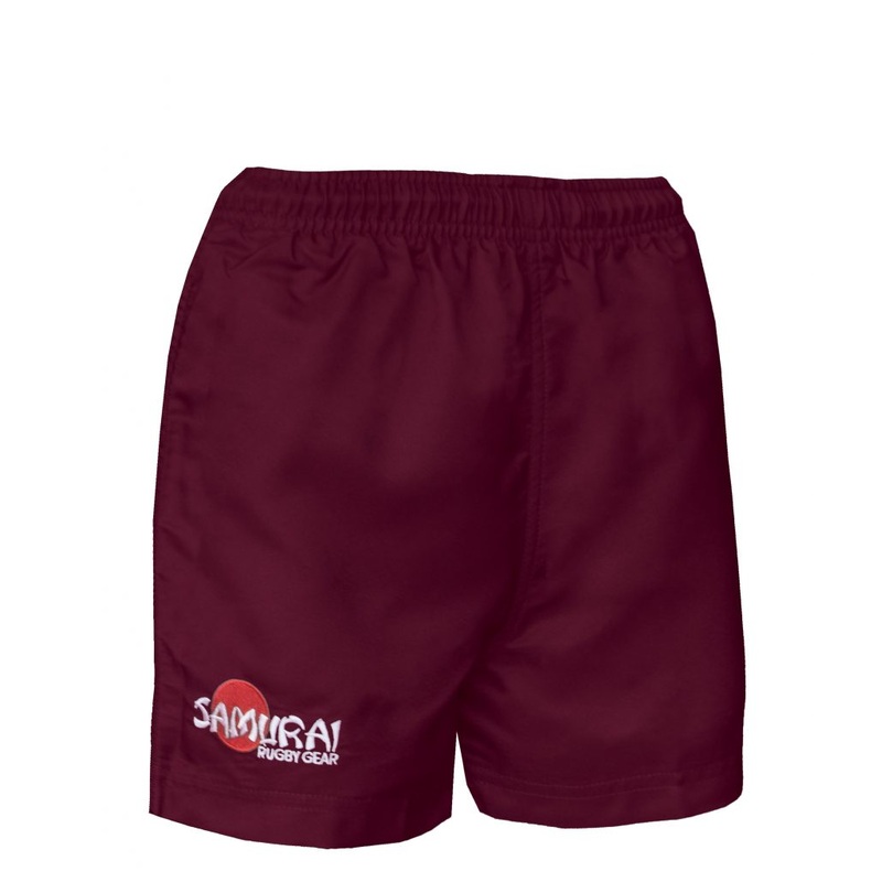 Boys Samurai ‘Global’ Rugby Shorts – Maroon