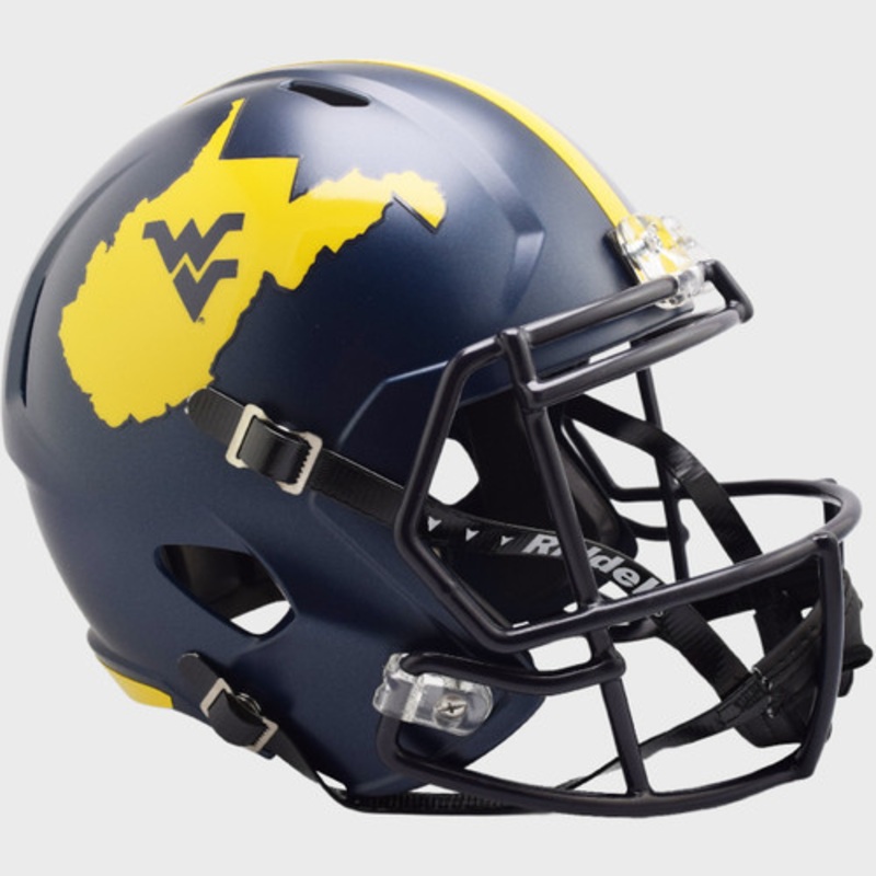 West Virginia Mountaineers 2023 Country Roads Full Size Replica Speed Football Helmet