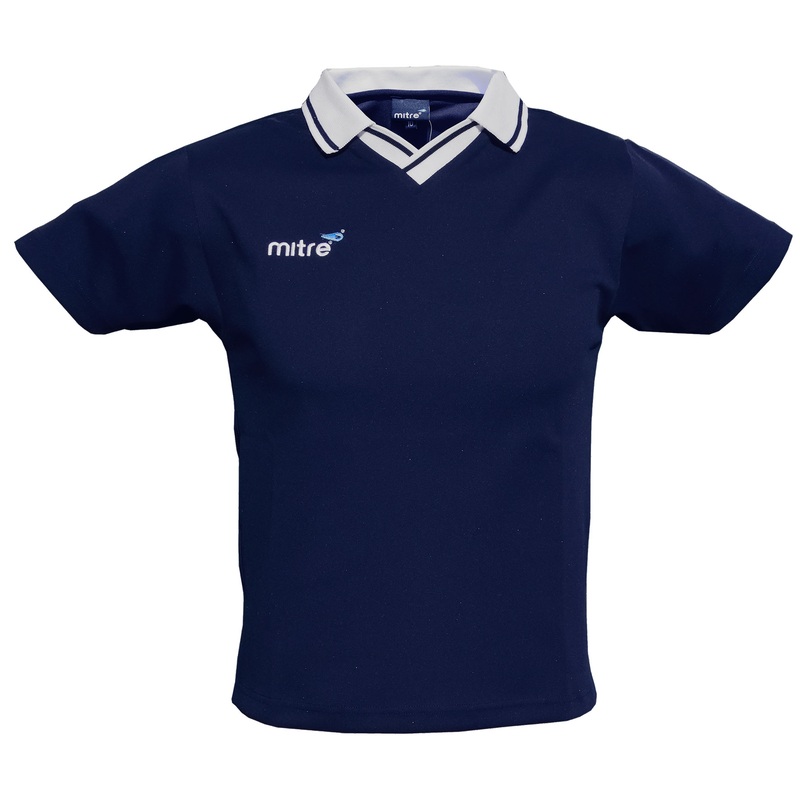 Boys Mitre Genoa Football Jersey -Navy/White
