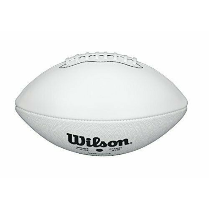 Wilson Offical Size All White Panel TDS Autograph Football