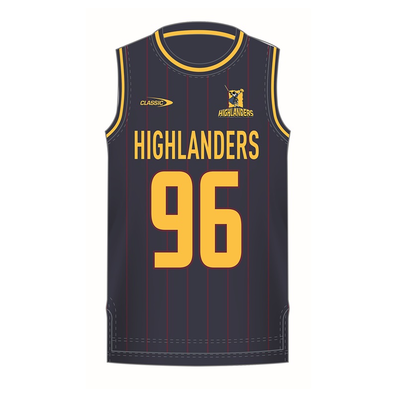 2024 Highlanders Men’s Basketball Singlet | The Rugby Shop