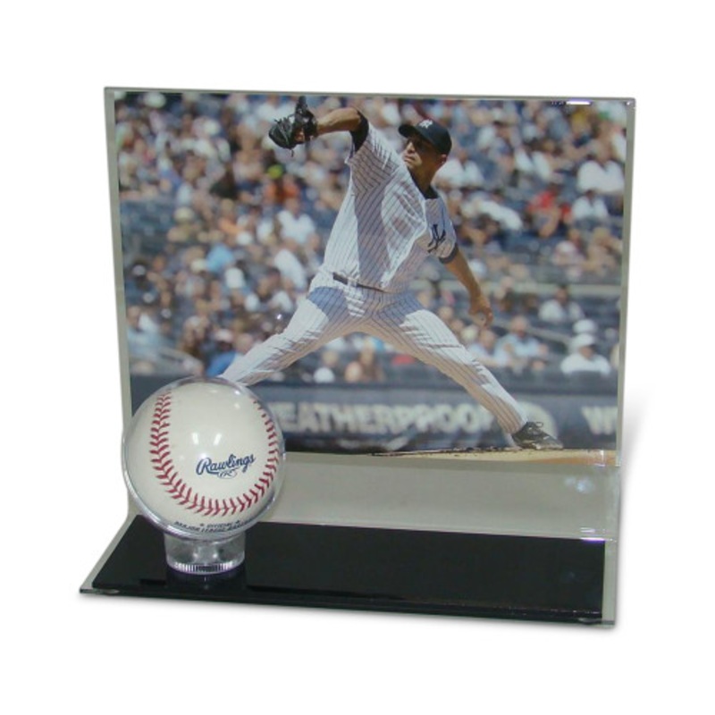 8 x 10 Horizontal Photo and Baseball Display