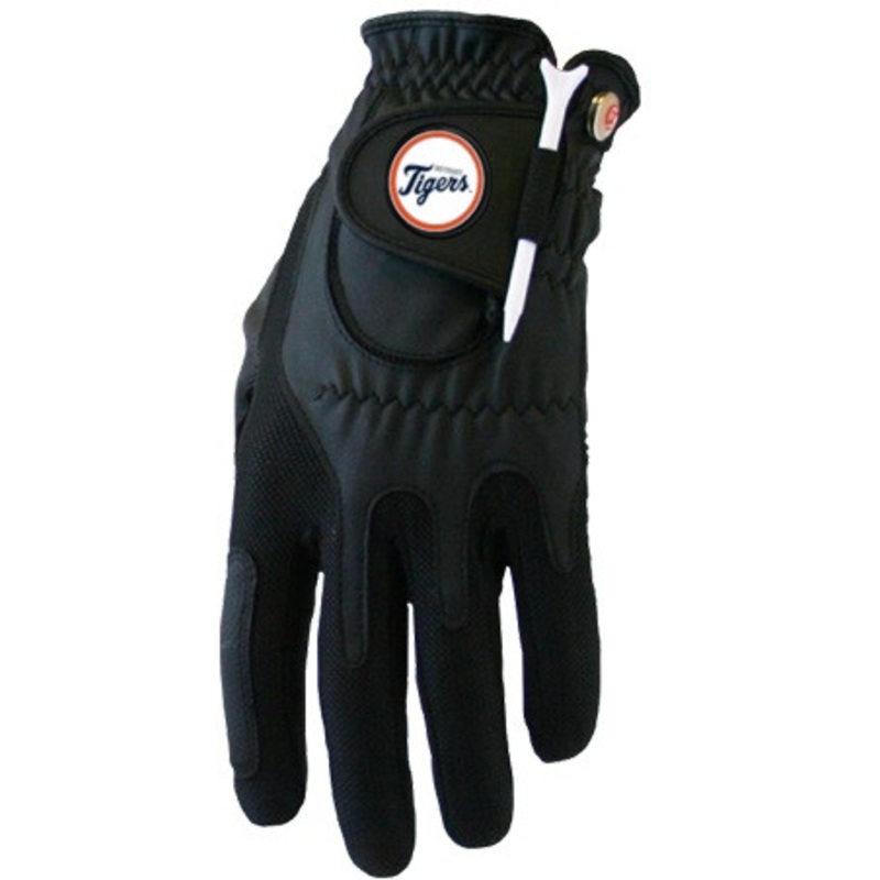 Zero Friction MLB Detroit Tigers Black Golf Glove, Left Hand