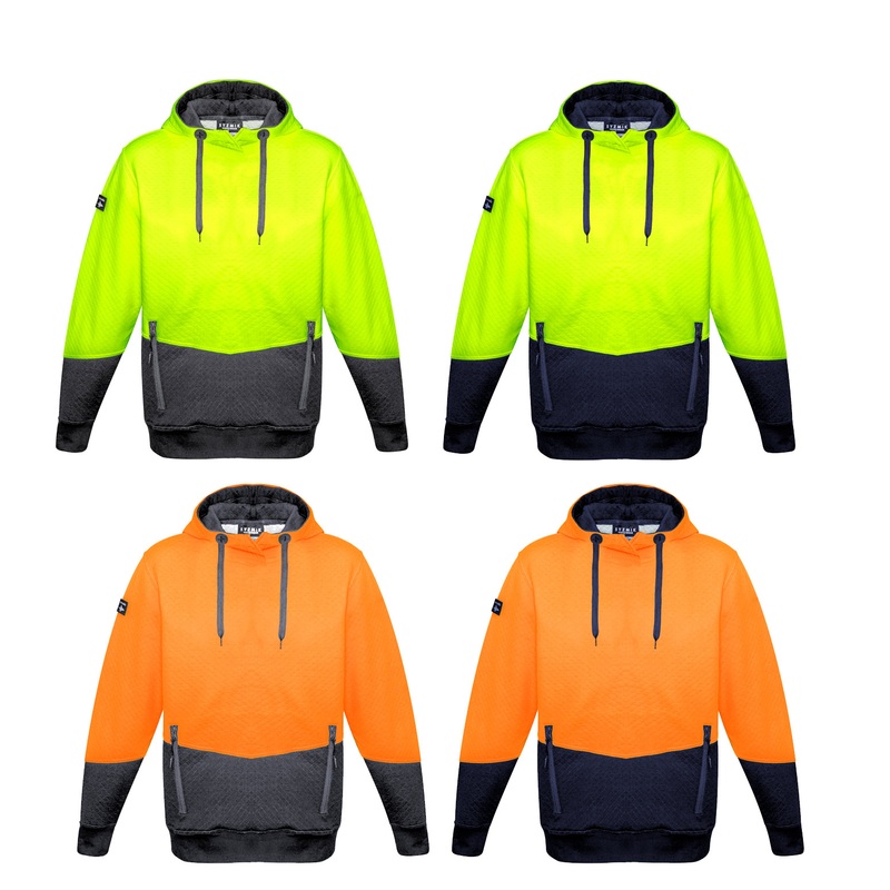 ZT477 Syzmik Unisex Hi Vis Textured Jacquard Hoodie