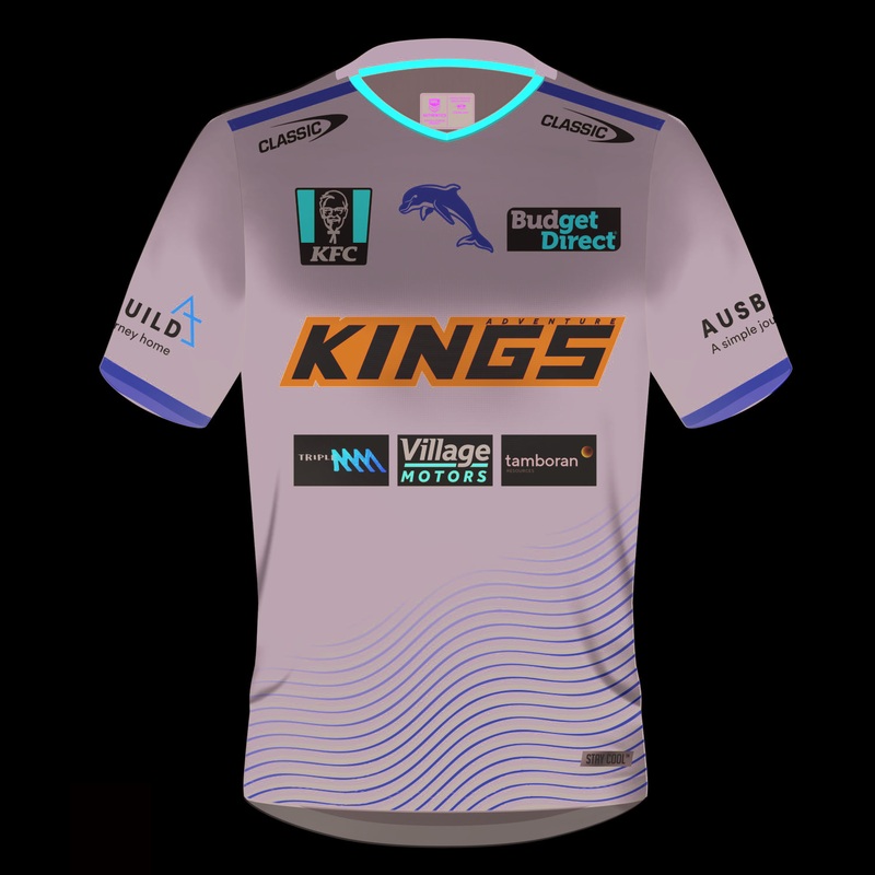 2024 Dolphins Mens Training T-shirt | NRL | The Rugby Shop