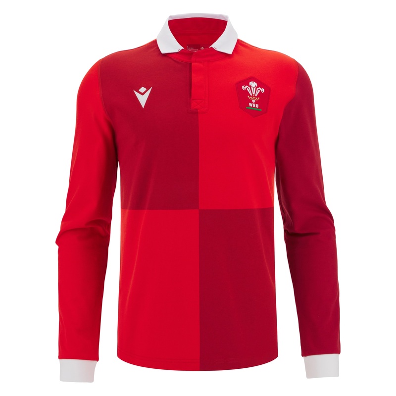 Welsh Rugby 2025/26 Long Sleeve Cotton Jersey | The Rugby Shop